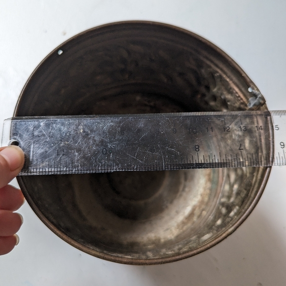 COPY - Vintage Floral Brass Plant Holder - Picture 9 of 10